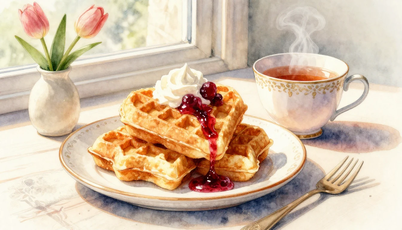 A beautiful watercolor painting of a stack of golden heart-s...