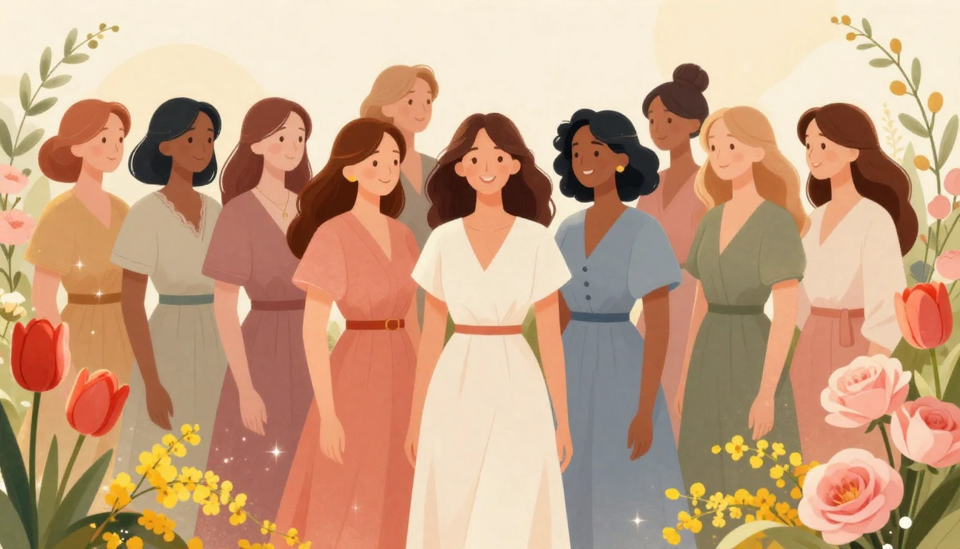 A beautiful and elegant illustration celebrating Women's Day...