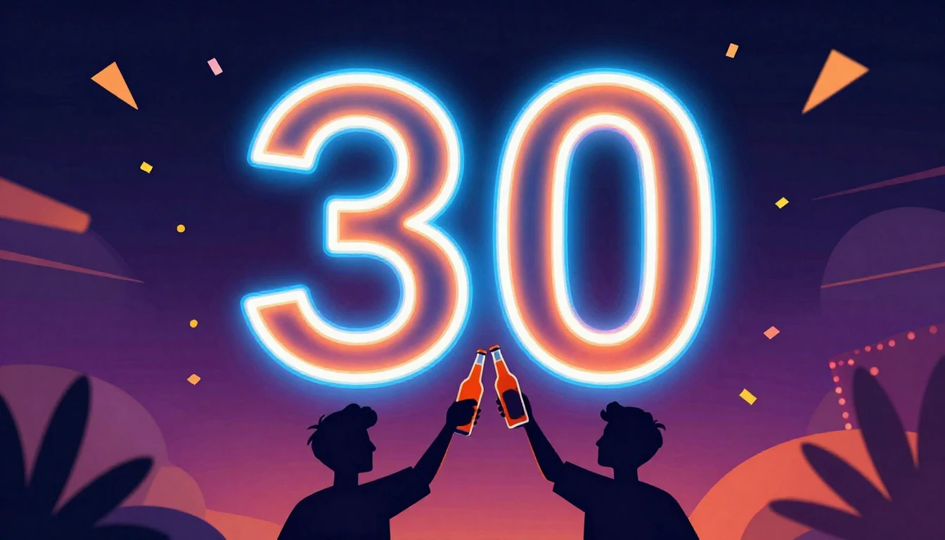 A vibrant and modern digital art illustration celebrating a ...