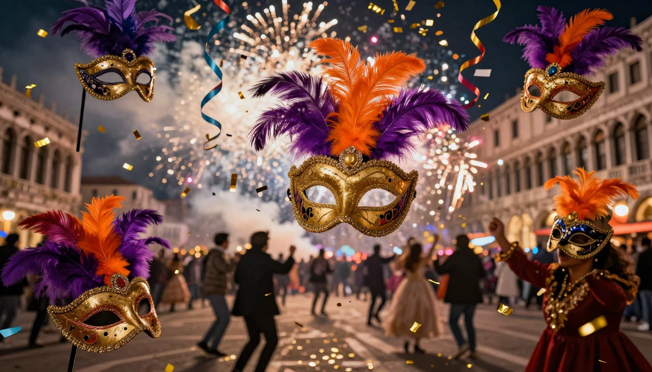 A vibrant explosion of colors representing a traditional Car...