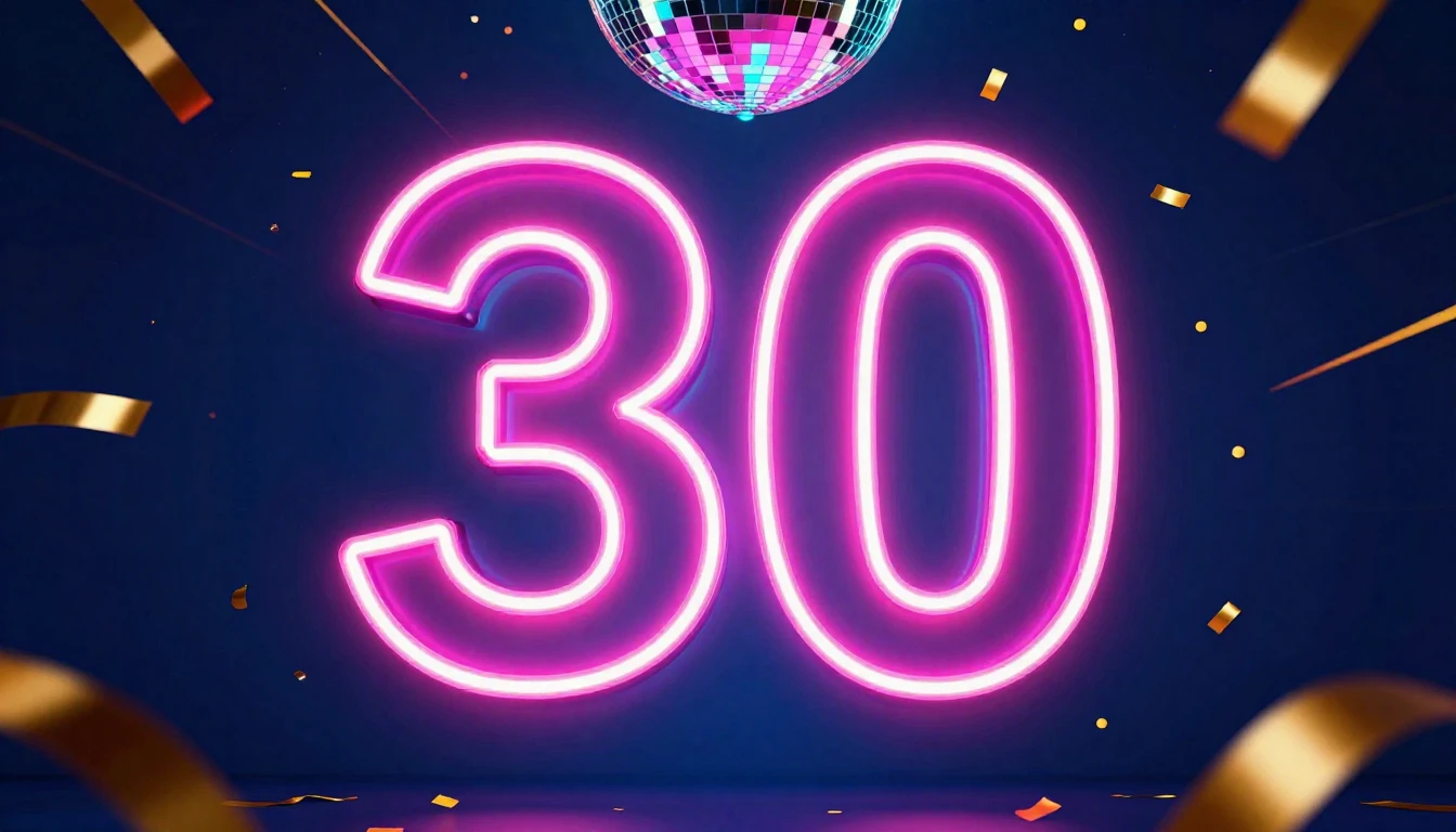 A vibrant, high-energy album cover featuring a massive, glow...