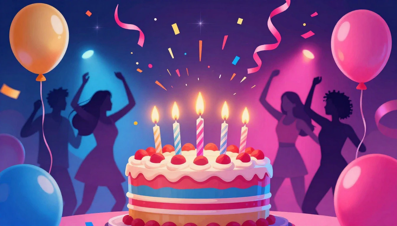 A vibrant and energetic digital art illustration depicting a...