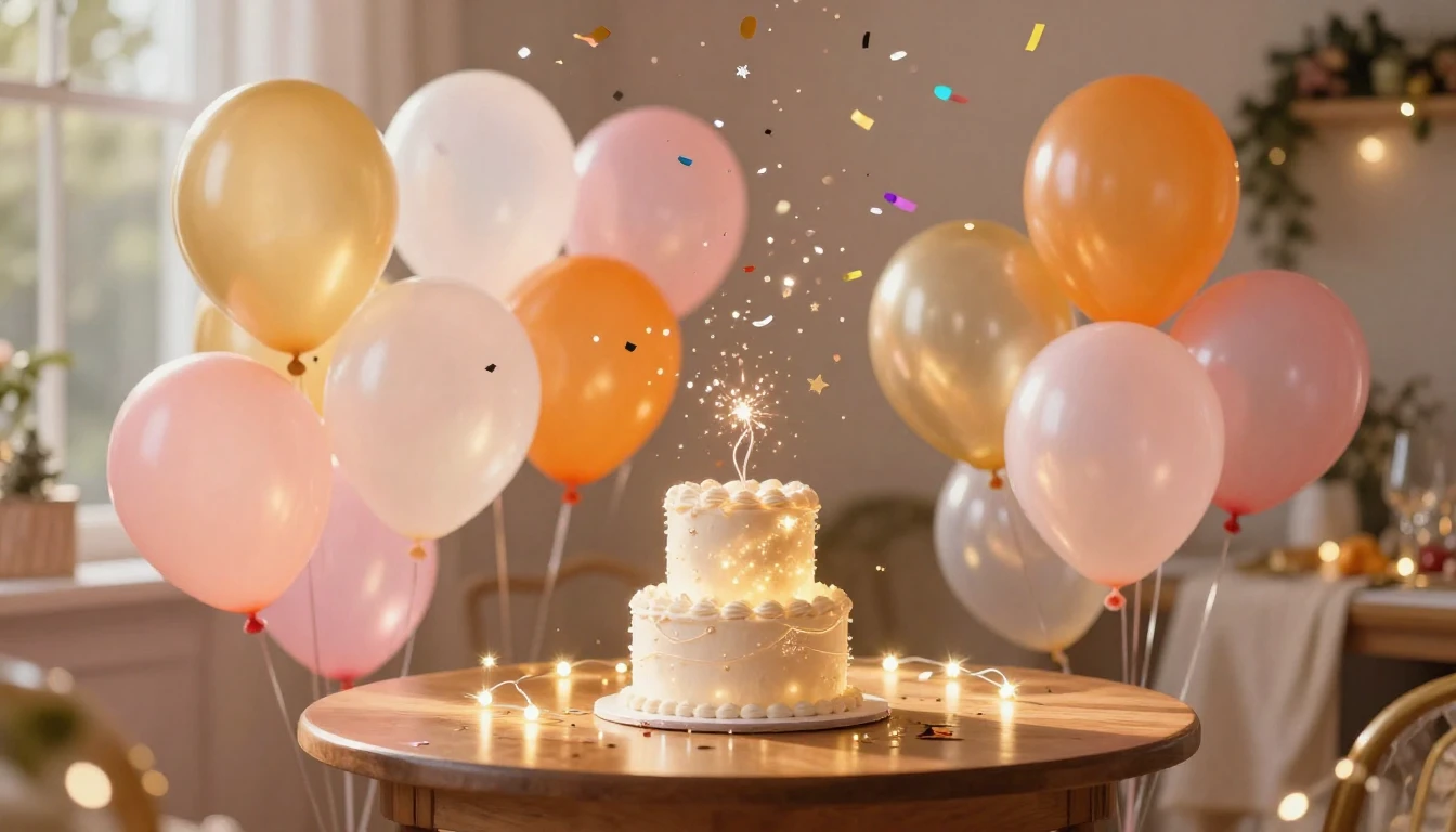 A vibrant and festive scene featuring a mountain of colorful...