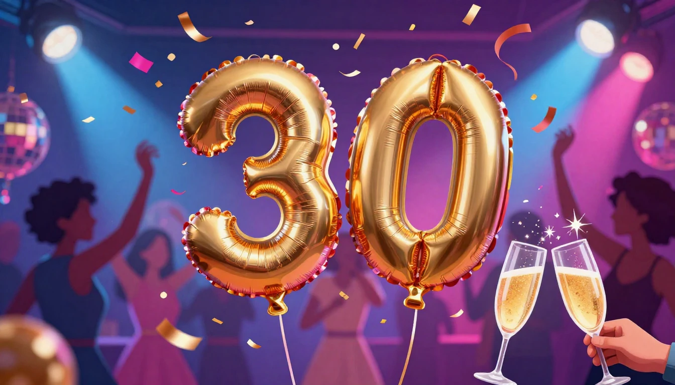 A vibrant and festive digital art illustration capturing the...