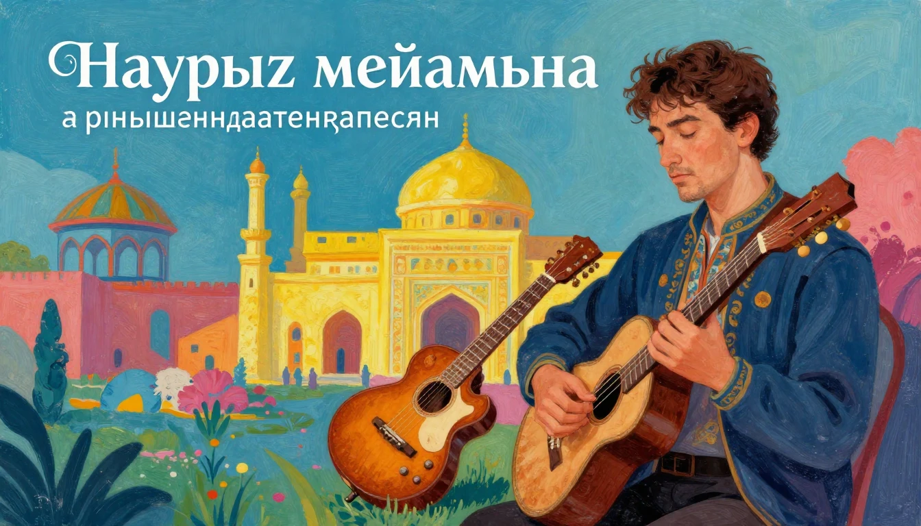 Album cover art for instrumental music about Наурыз мейрамын...