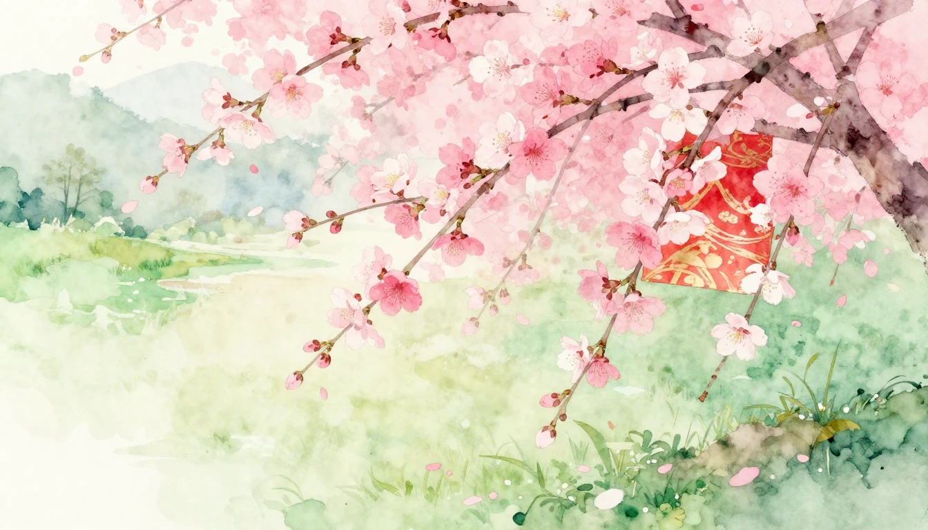 A delicate watercolor painting illustrating the essence of t...