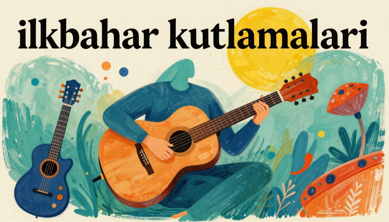 Album cover art for instrumental music about ilkbahar kutlam...