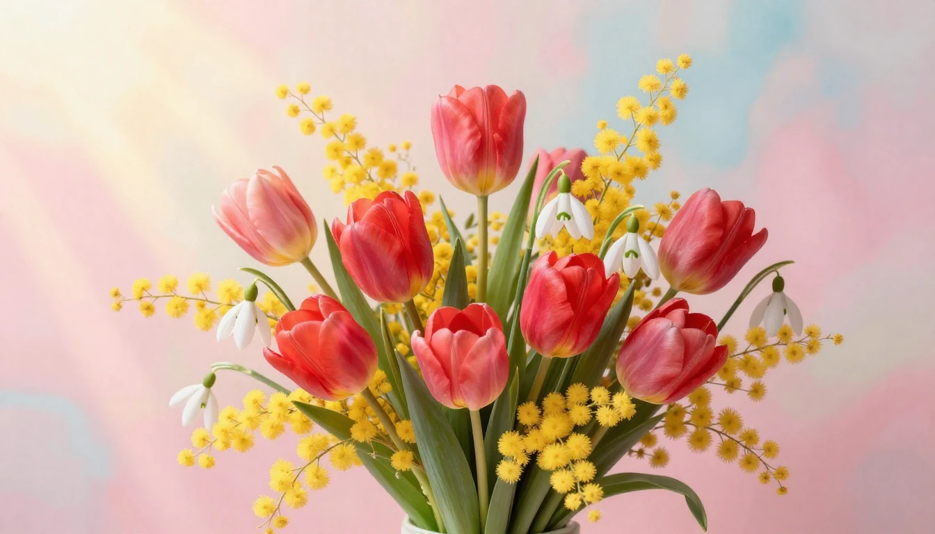 A beautiful, soft artistic composition celebrating Internati...