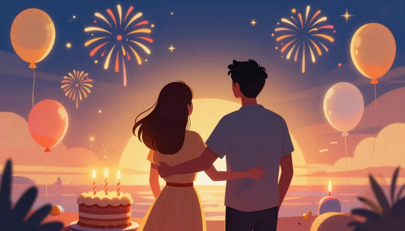 A vibrant and festive digital art illustration symbolizing f...