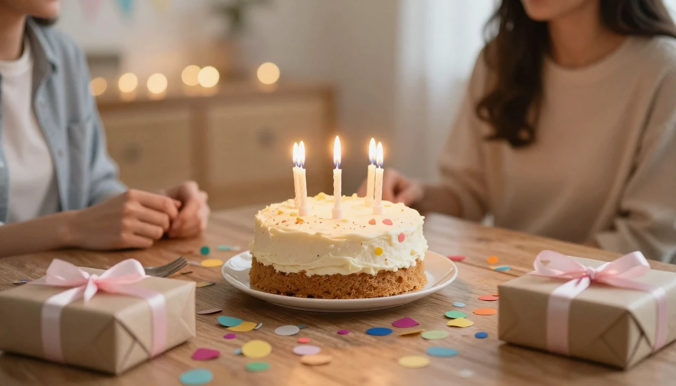 A warm and inviting scene of a birthday celebration for a cl...