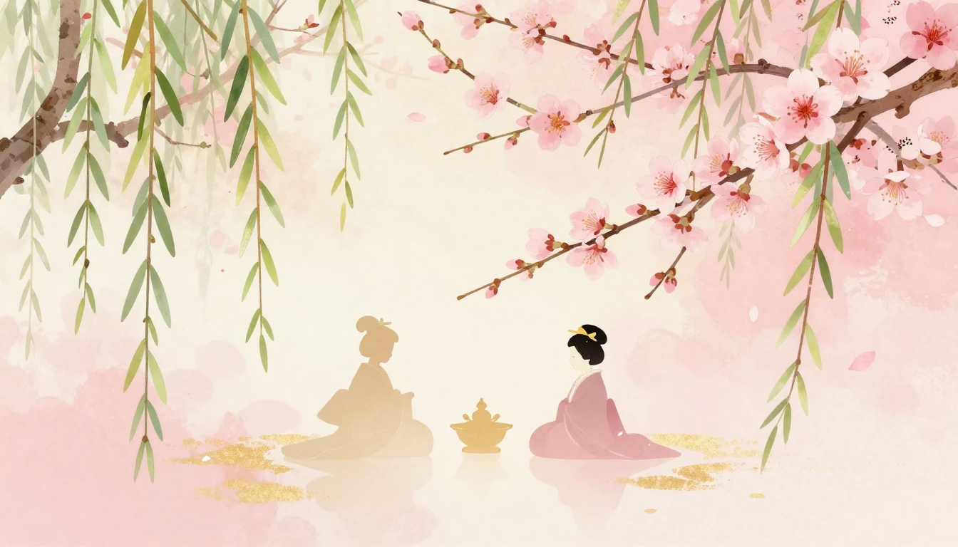 A beautiful and delicate illustration representing the Hinam...