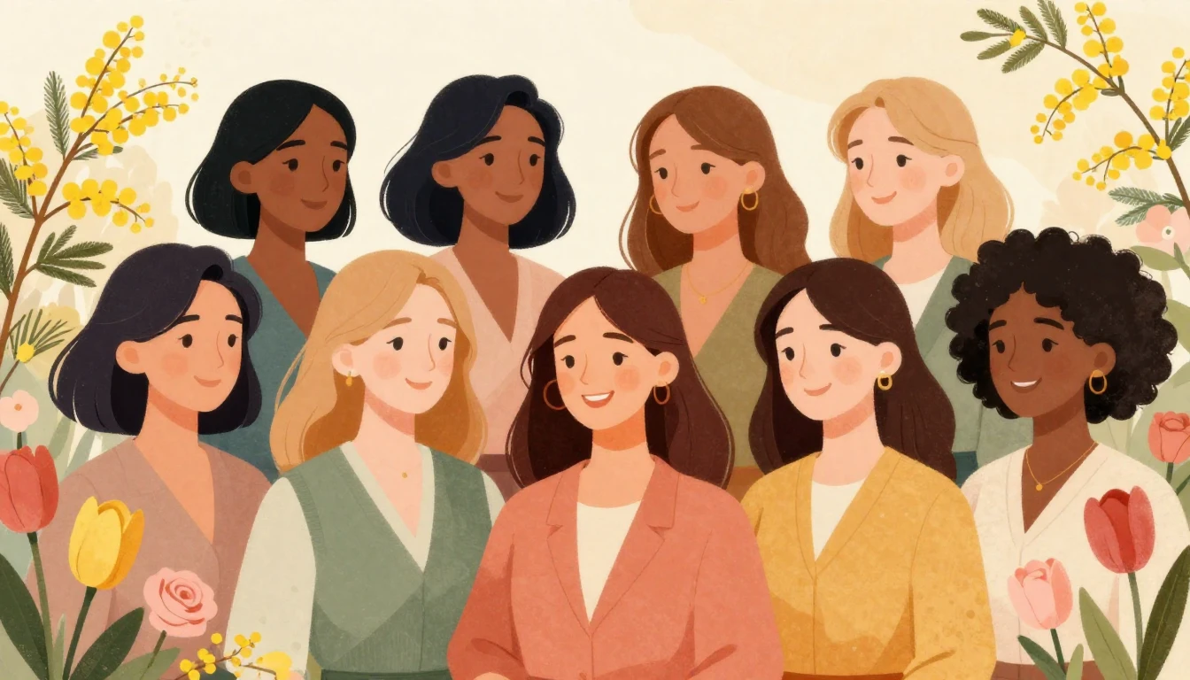 A beautiful and elegant illustration celebrating Internation...