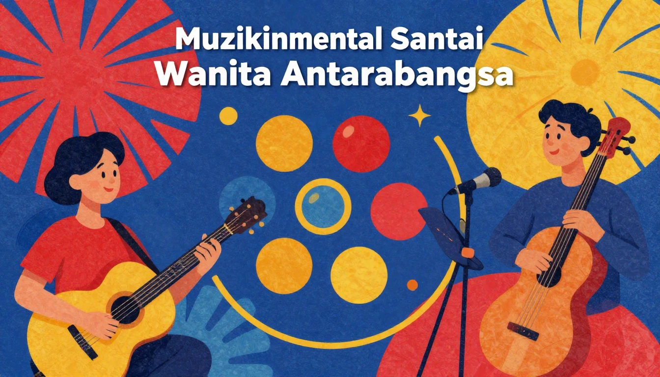 Album cover art for instrumental music about Muzik instrumen...