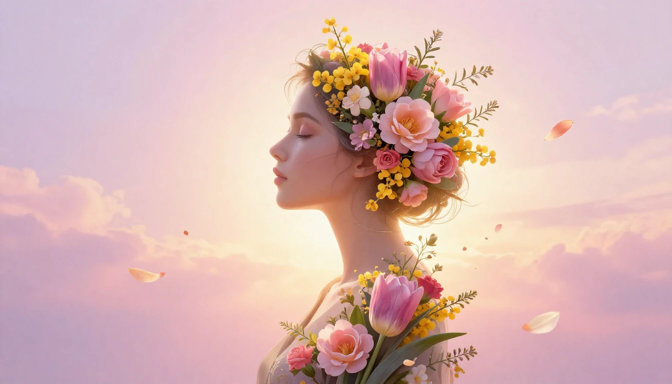 An artistic digital illustration celebrating International W...