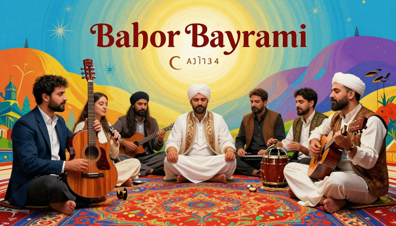 Album cover art for instrumental music about Bahor bayrami u...