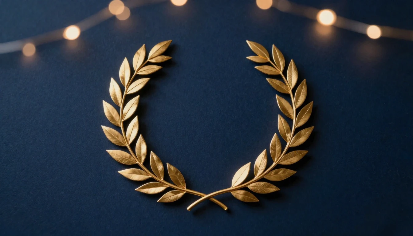 A sophisticated and elegant composition featuring a single g...