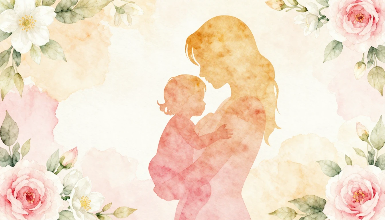 A heartwarming watercolor painting representing the bond bet...