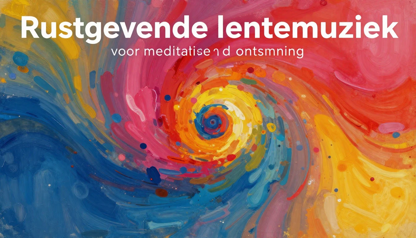 Album cover art for instrumental music about Rustgevende len...