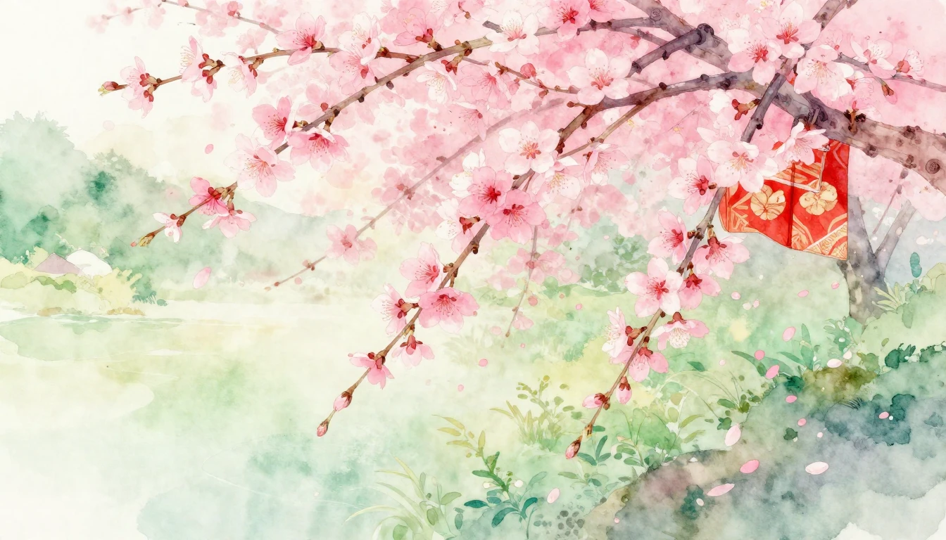 A delicate watercolor painting illustrating the essence of t...