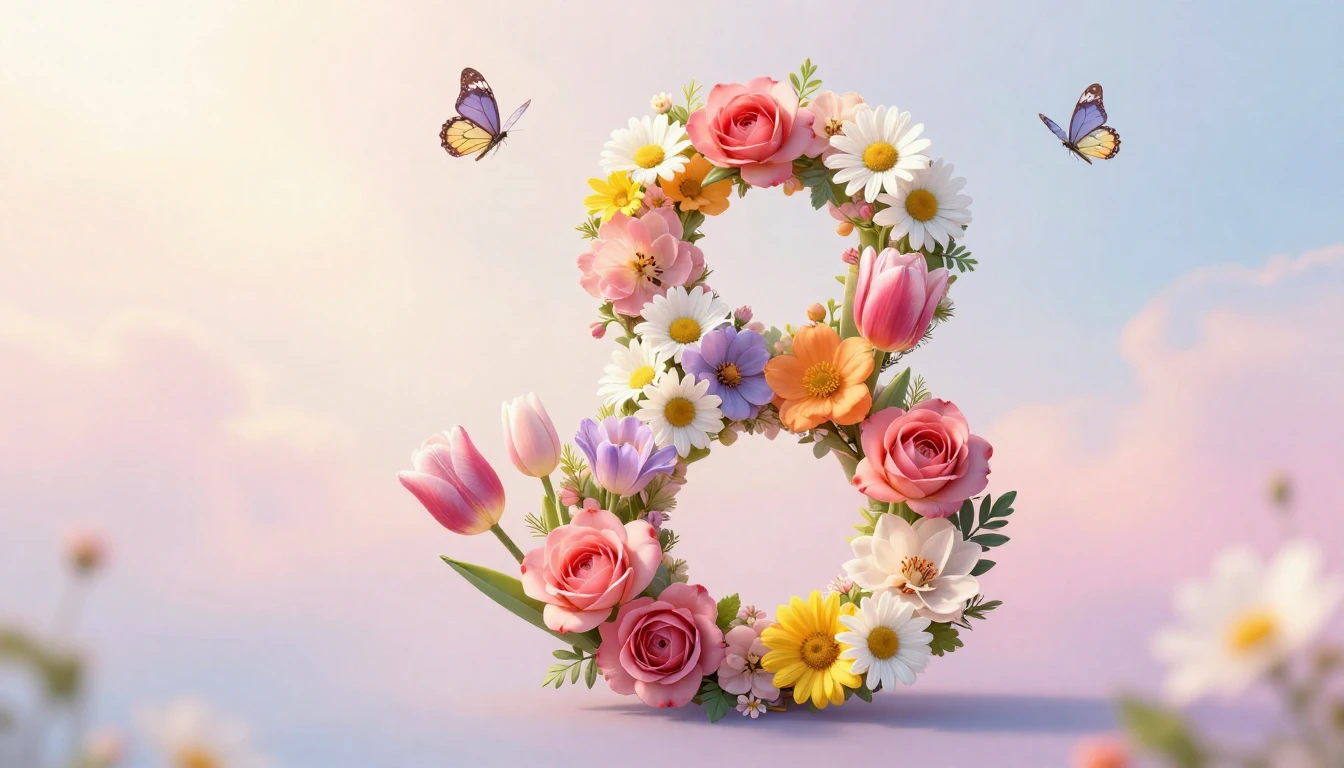 A beautiful and elegant greeting card concept for Internatio...