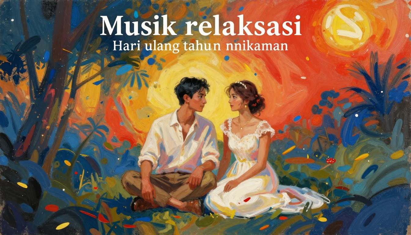 Album cover art for instrumental music about Musik relaksasi...