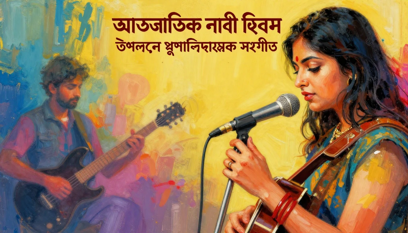 Album cover art for instrumental music about আন্তর্জাতিক নার...
