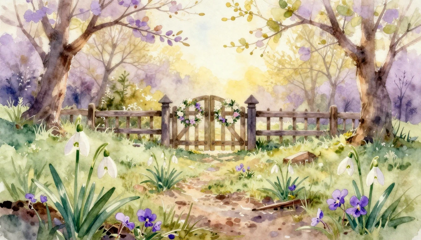 A beautiful watercolor painting of a serene Romanian landsca...