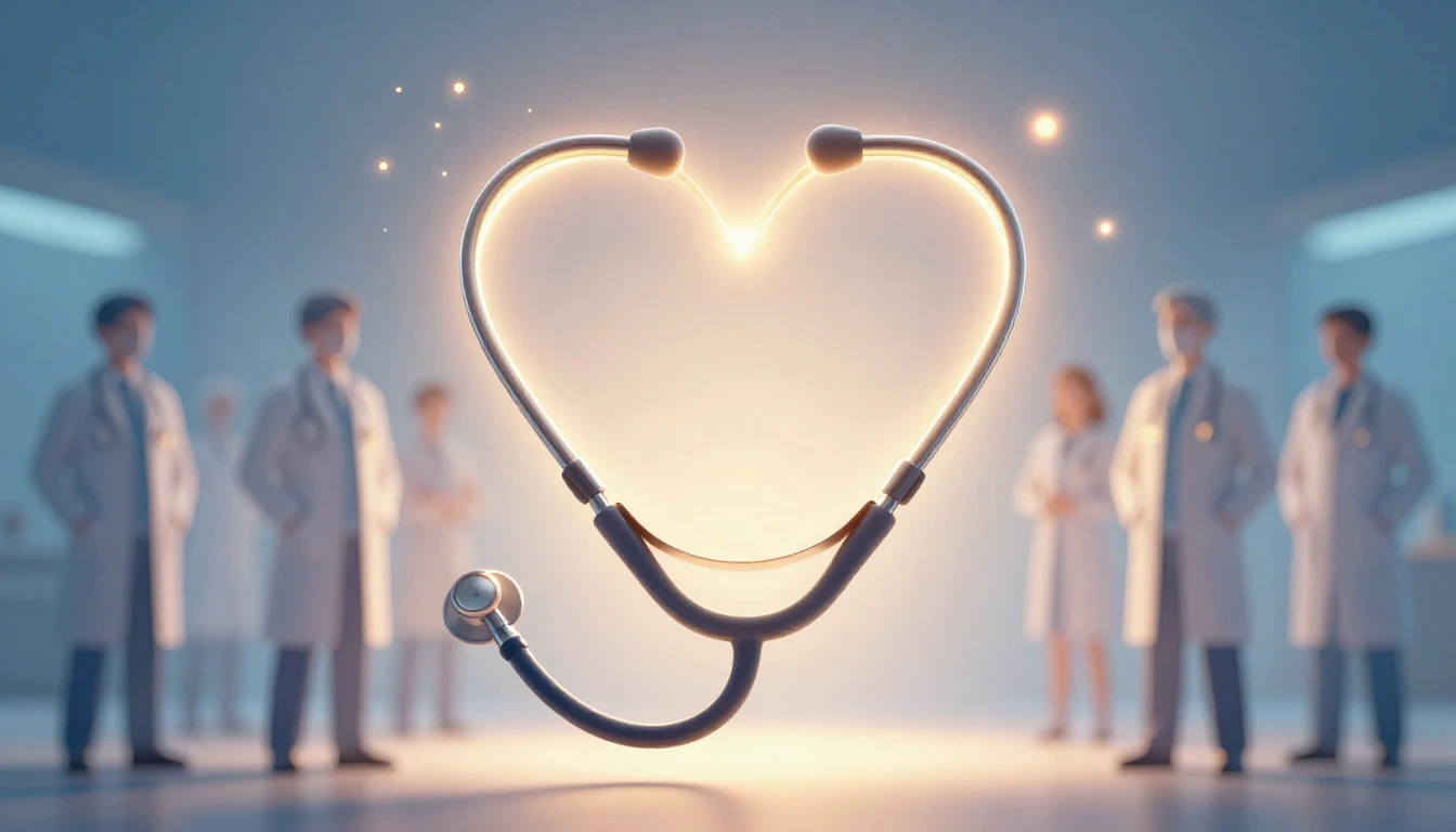 An inspiring and heartwarming illustration of a stethoscope ...