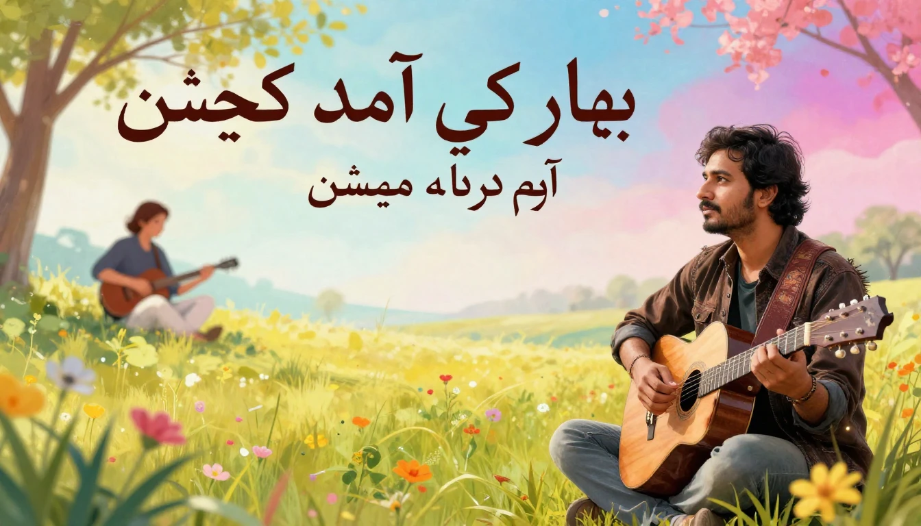 Album cover art for instrumental music about بہار کی آمد کا ...