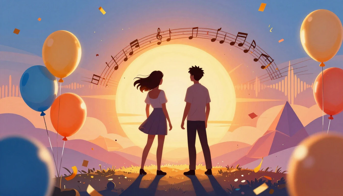 A vibrant and festive digital art illustration symbolizing f...