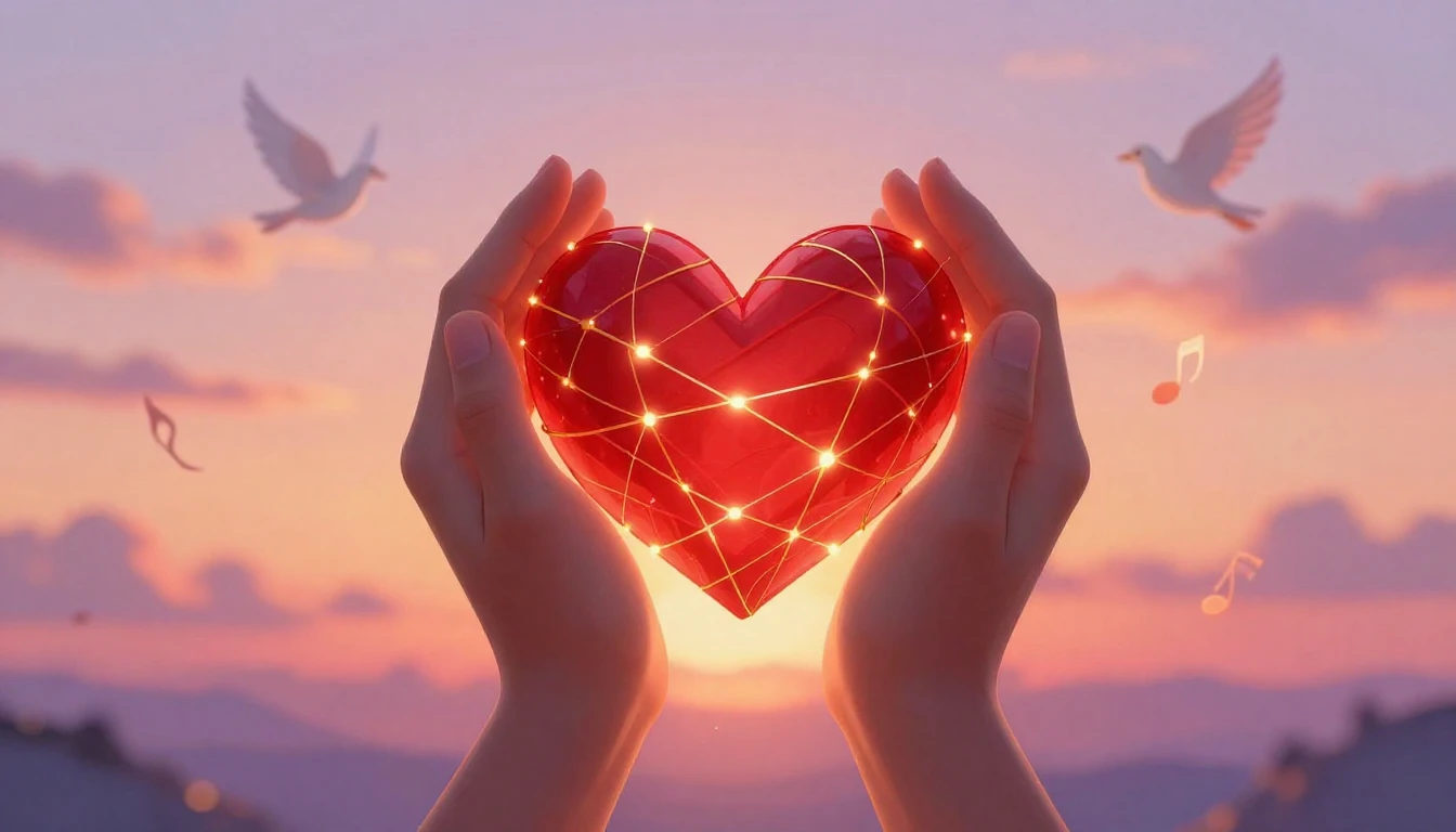 A warm and inviting illustration symbolizing unity and conne...