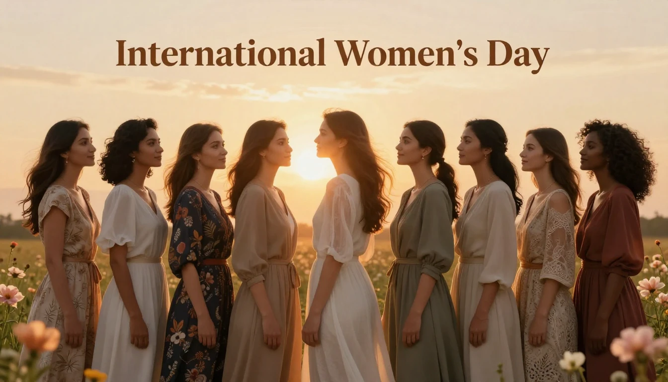 A beautifully composed artwork celebrating International Wom...