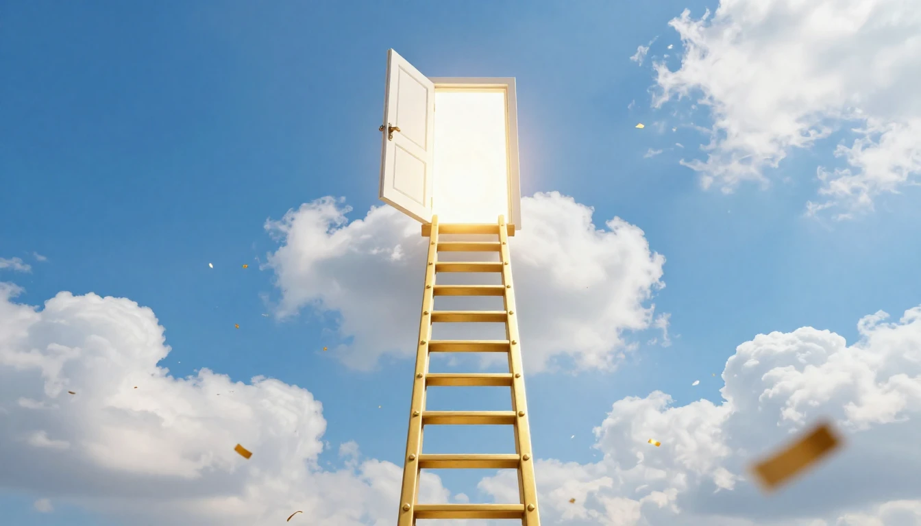 A bright and inspiring conceptual image representing career ...