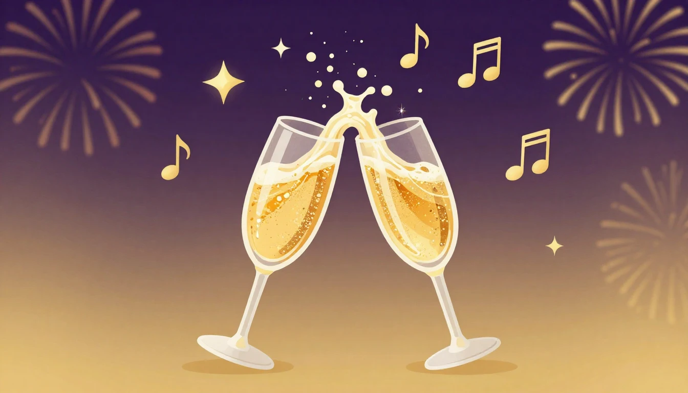 A vibrant and festive digital art illustration symbolizing a...