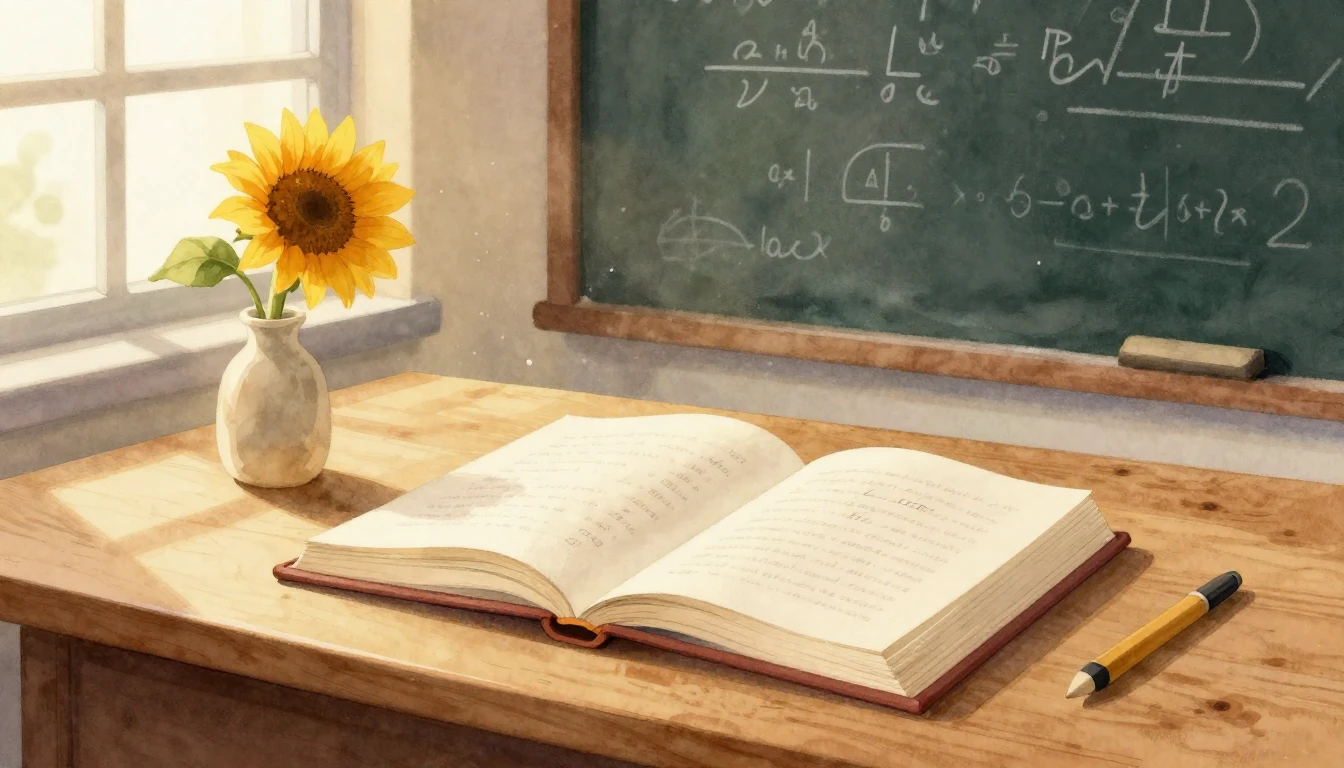 A beautiful watercolor illustration of an open book on a woo...