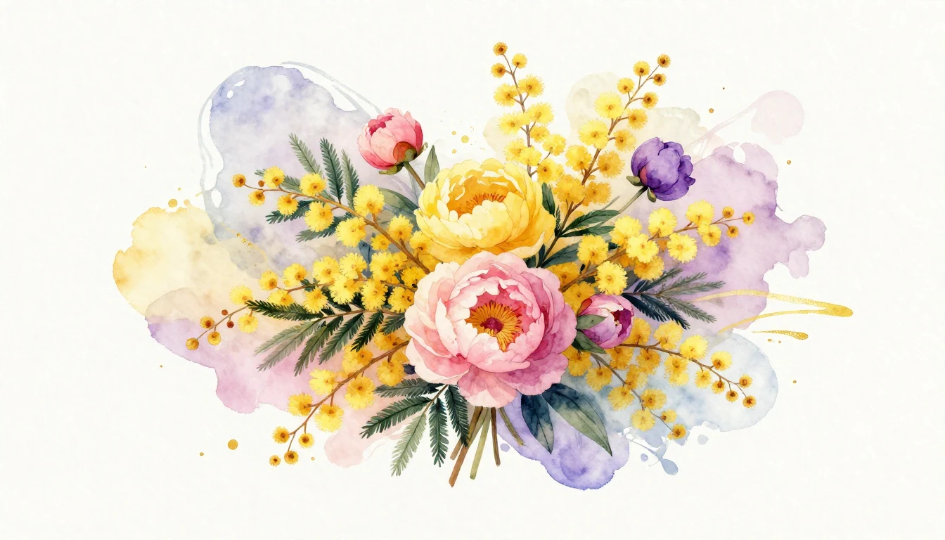 A beautiful watercolor illustration celebrating femininity a...