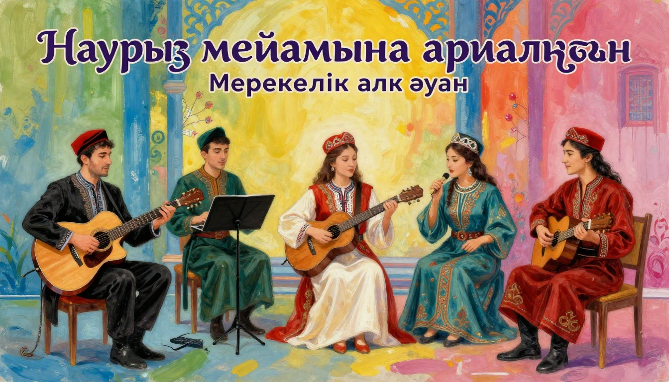 Album cover art for instrumental music about Наурыз мейрамын...