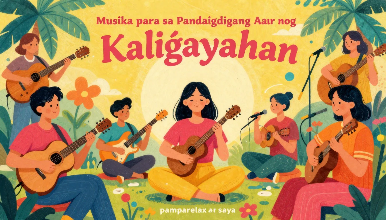 Album cover art for instrumental music about Musika para sa ...