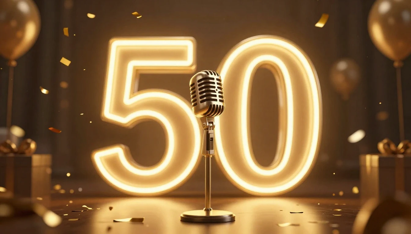 A cinematic and festive composition centered around a large,...