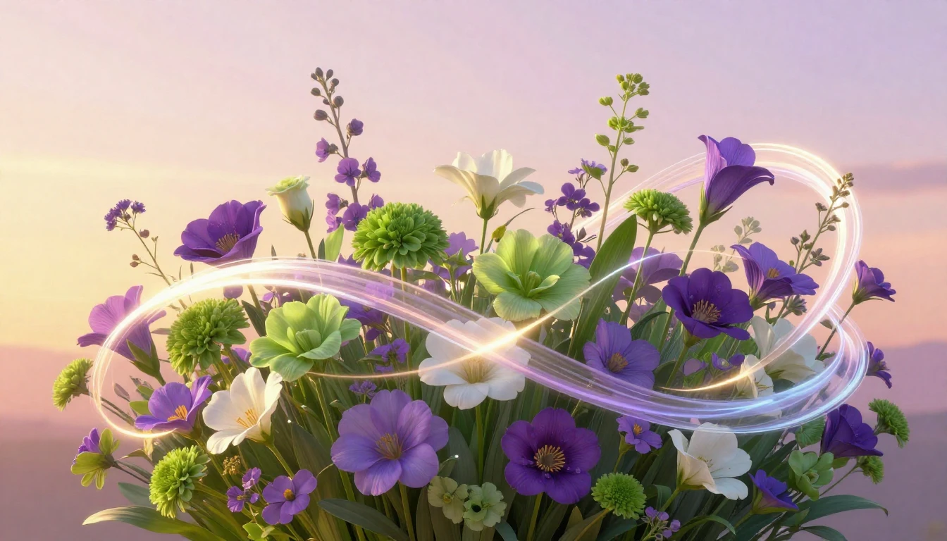 A vibrant and symbolic composition featuring a diverse array...