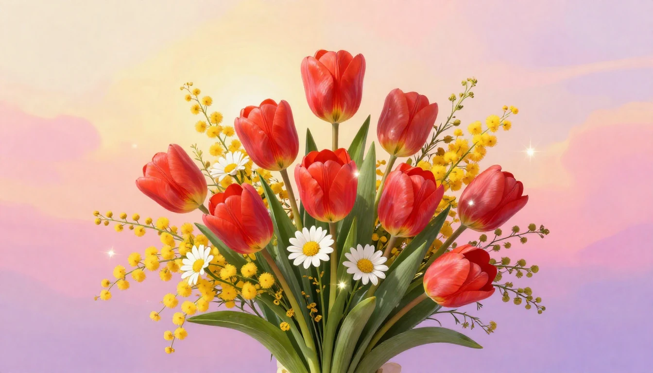 A vibrant and elegant digital art composition celebrating In...