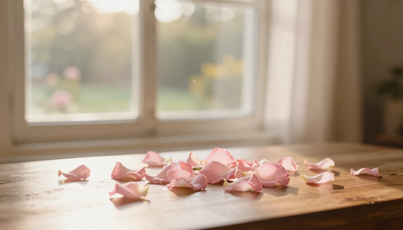 A breathtakingly beautiful scene of a sunlit room during gol...
