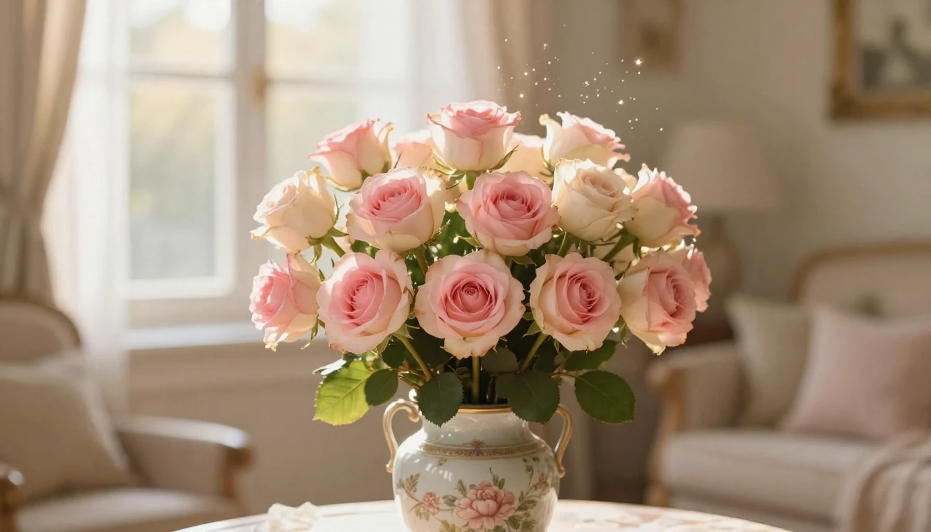 A beautiful, soft artistic composition celebrating a 50th bi...