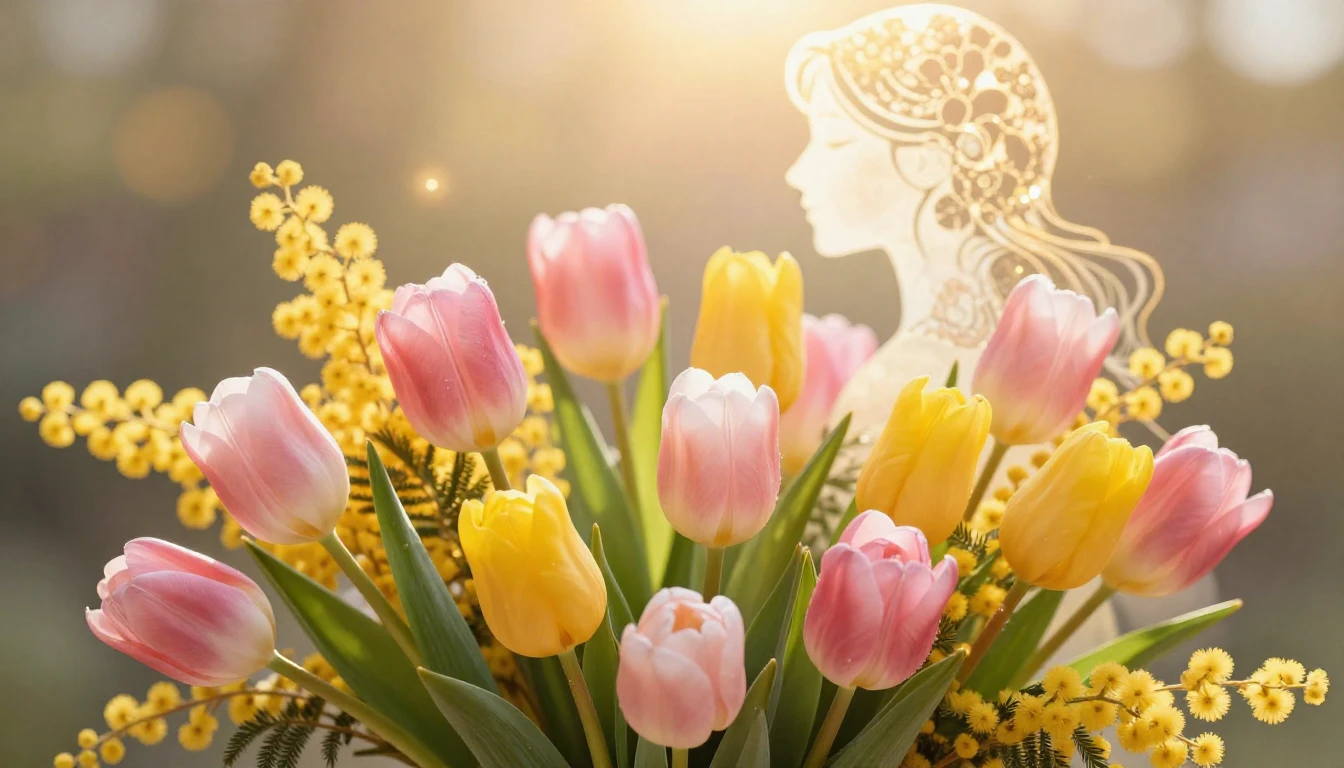 A beautiful and elegant composition symbolizing Internationa...