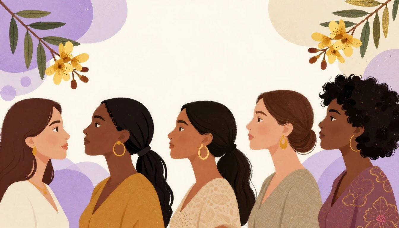 A powerful and artistic composition depicting the profiles o...