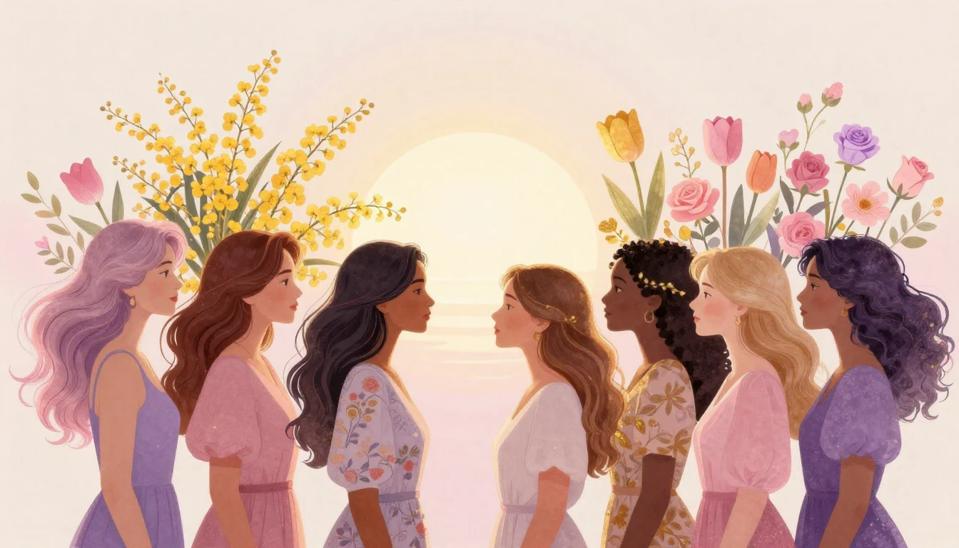 A beautiful artistic illustration celebrating International ...