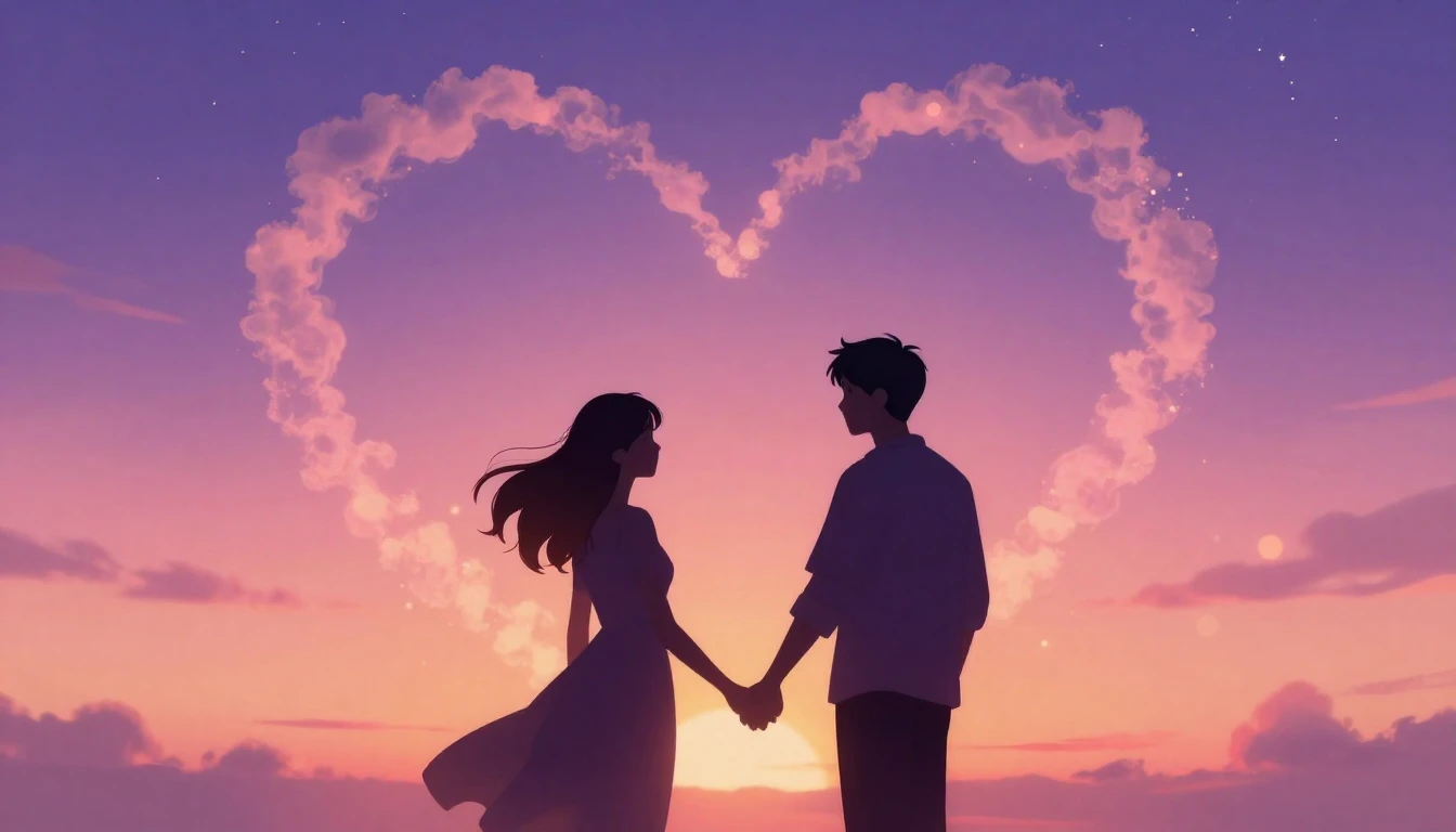A romantic and magical digital art illustration suitable for...