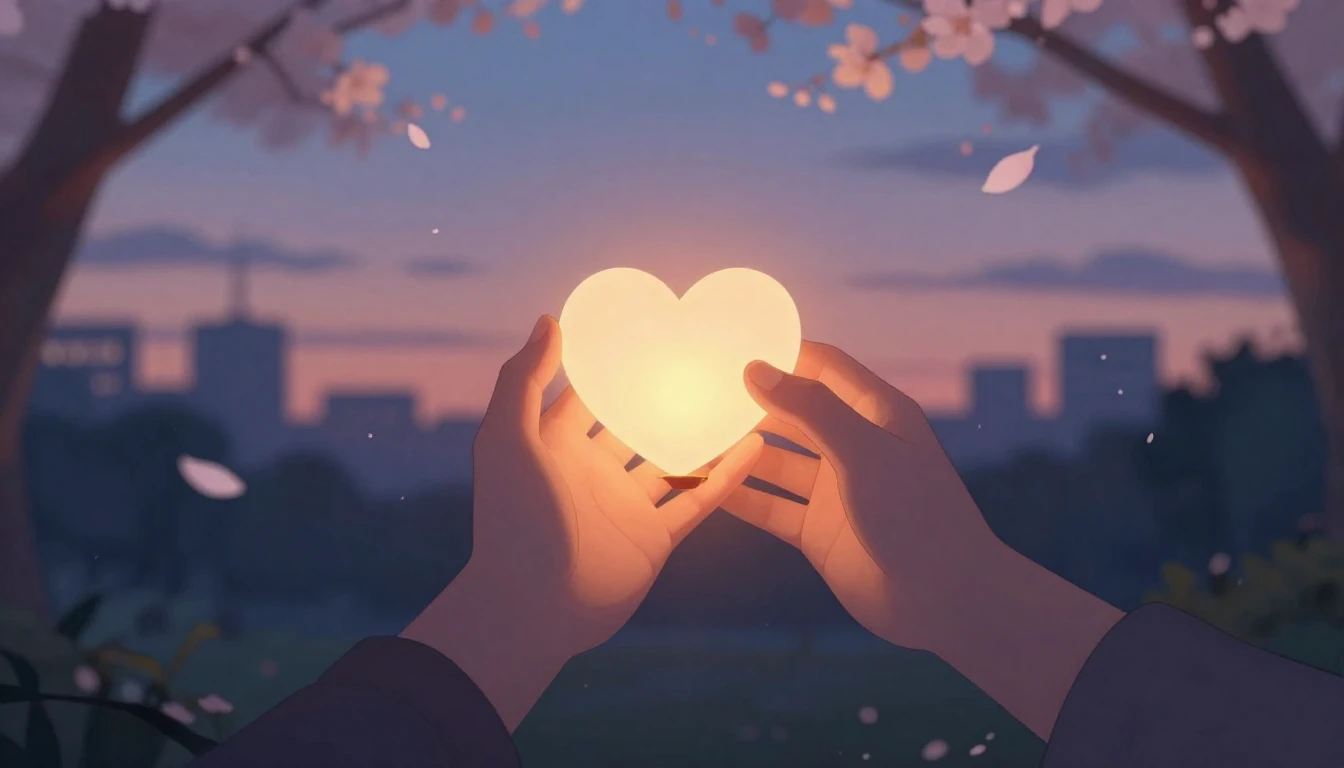 A romantic and dreamy illustration of two intertwined hands ...