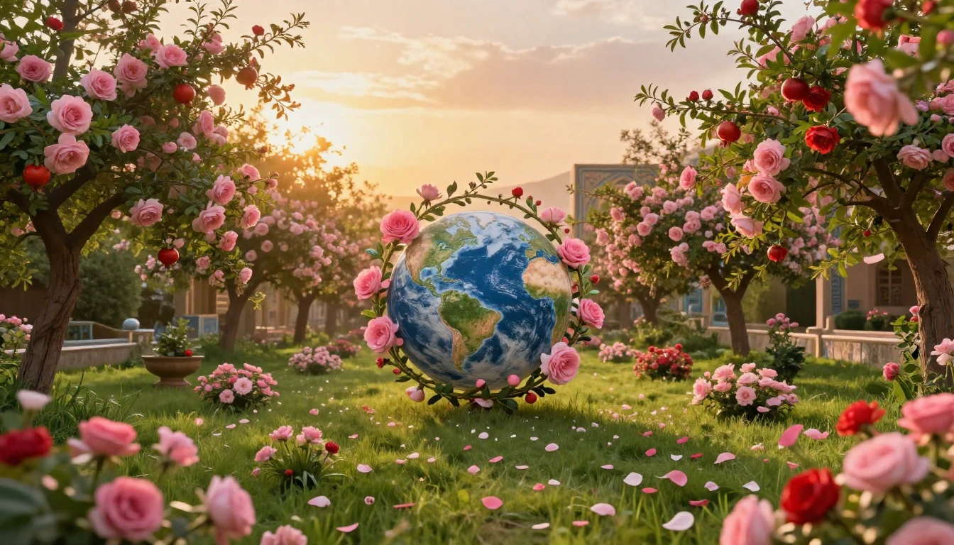 A breathtaking landscape inspired by ancient Persian gardens...