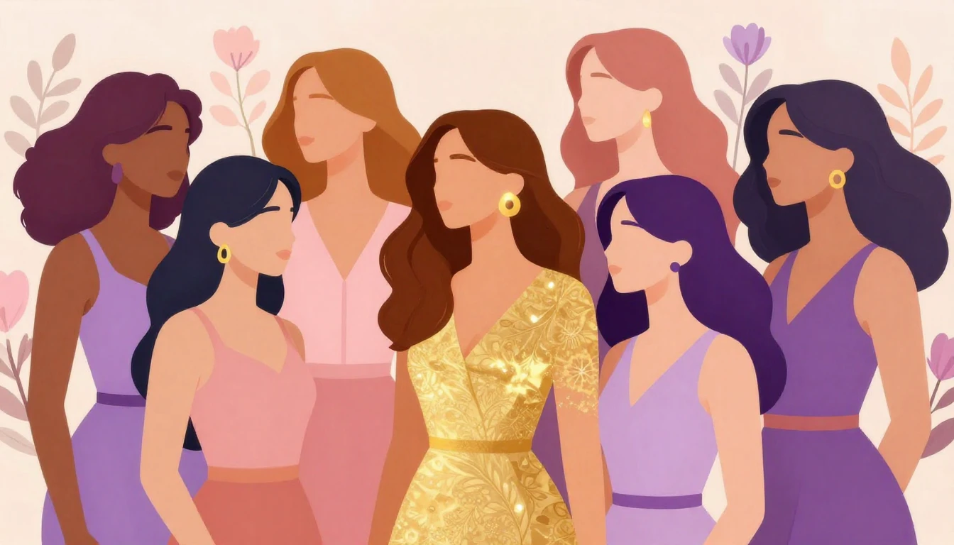 A beautiful and empowering artistic illustration celebrating...